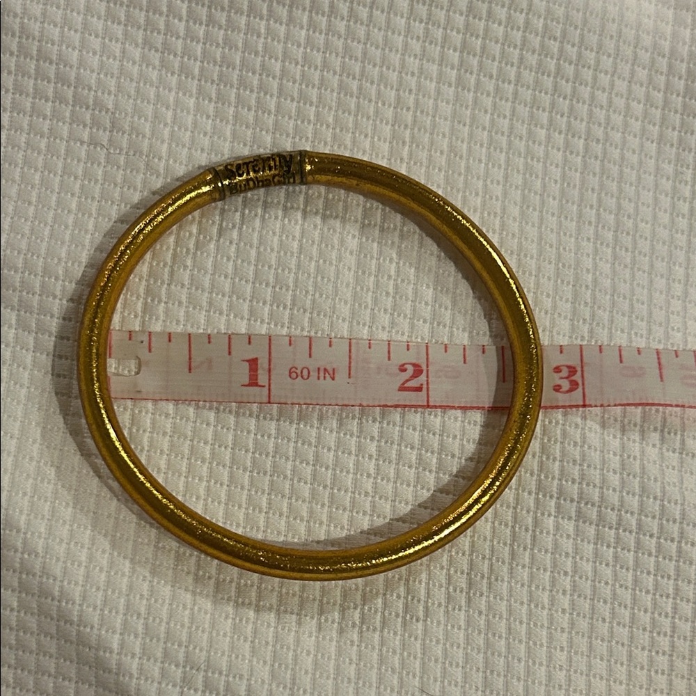 Gold BUHDAGIRL all weather bracelets, set of 6, size medium. - Picture 8 of 8
